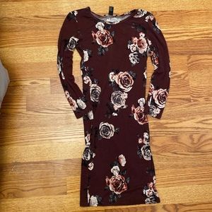 Burgundy Midi Dress